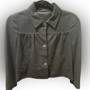 Theory Women's Black Button-Up Blazer